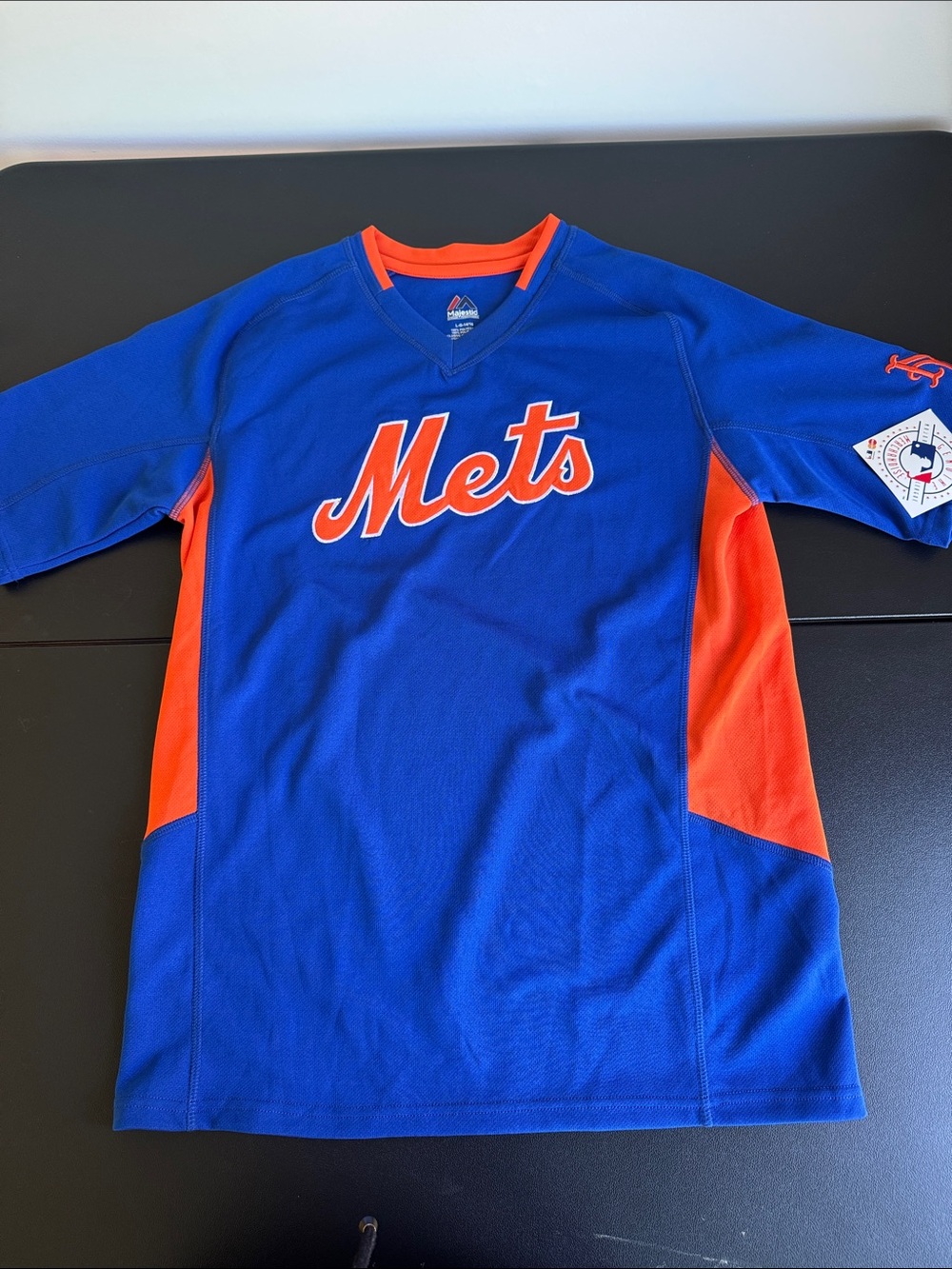Mets Youth Performance Tee in Royal Blue & Orange